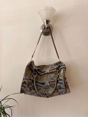 Vintage Pioneer Express Route 66 Tapestry Duffle Bag Weekender Travel Bag